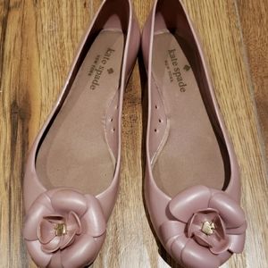 Kate Spade pink jelly flats 7